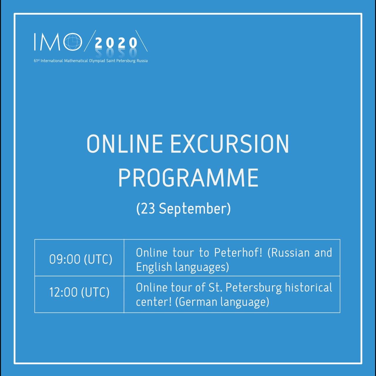 Online excursion programme